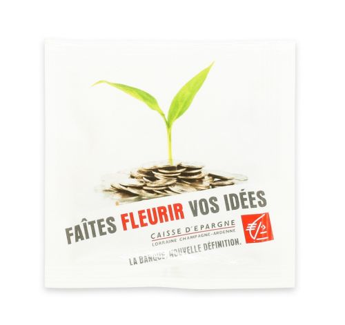 Sachets de graines 55 x 55 mm en papier de fibres de tomate - image 5